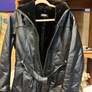 Black Leather Women's Jacket